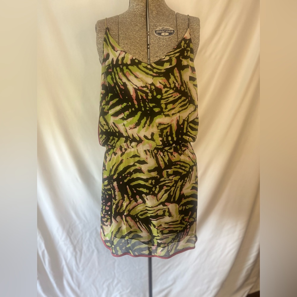 Paula Hermanny Silk Tropical Beach Dress